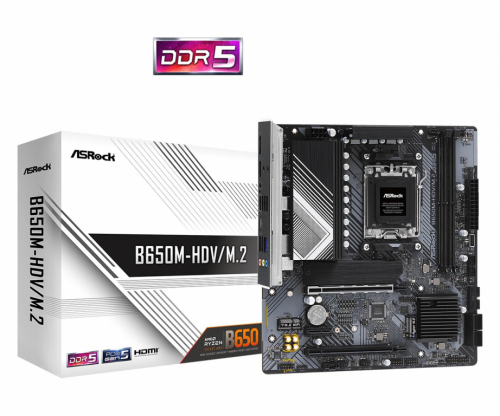 ASRock B650M-HDV/M.2 AM5 2DDR5 HDMI/DP mATX