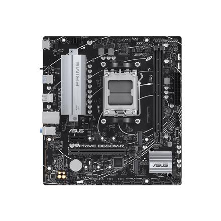 ASUS PRIME B650M-R | Asus | Processor family AMD B650 | Processor socket 1 x Socket AM5 | 2 DIMM slots - DDR5, ECC, unbuffered | Supported hard disk drive interfaces SATA-600 (RAID), 2 x M.2 | Number of SATA connectors 4