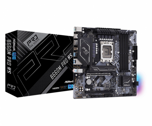 ASRock B660M Pro RS s1700 4DDR 4 DP/HDMI M.2 mATX