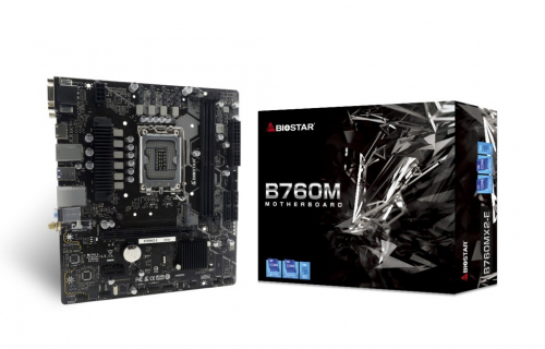 Biostar B760MX2-E D4 Motherboard Intel B760 LGA 1700 micro ATX