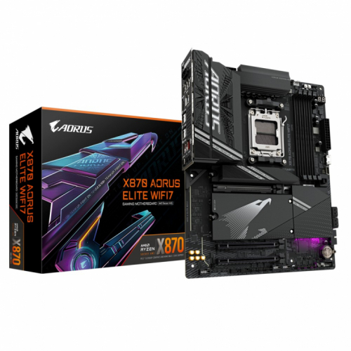 Gigabyte Emaplaat X870 A ELITE WIFI7 AM5 4DDR5 HDMI/USB-C ATX