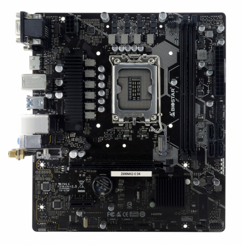 Biostar Z690MX2-E D4 Emaplaat Intel Z690 LGA 1700 micro ATX