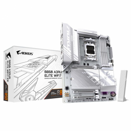 Mainboard|GIGABYTE|AMD B850|SAM5|ATX|Memory DDR5|Memory slots 4|2xPCI-Express 3.0 16x|3xM.2|1xDisplayPort|4xUSB 2.0|5xUSB 3.2 type B|2xUSB 3.2|1xUSB-C|1xOptical S/PDIF|1xRJ45|2xAudio port|B850AELITEWF7ICE