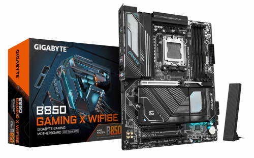 GIGABYTE B850 GAMING X WIFI6E Emaplaat - AMD Ryzen 9000 Series CPUs, 12+2+2 Phases Digital VRM, up to 8200MHz DDR5 (OC), 1xPCIe 5.0 + 2xPCIe 4.0 M.2, 2.5LAN, WIFI 6E, USB 3.2 Gen 2x2