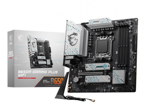 MSI B650M GAMING PLUS WIFI Motherboard AMD B650 Socket AM5 micro ATX