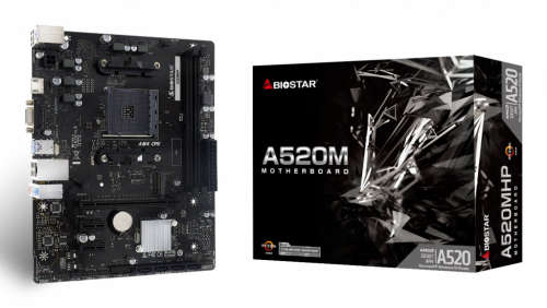 Biostar A520MHP Emaplaat AMD A520 Socket AM4 micro ATX