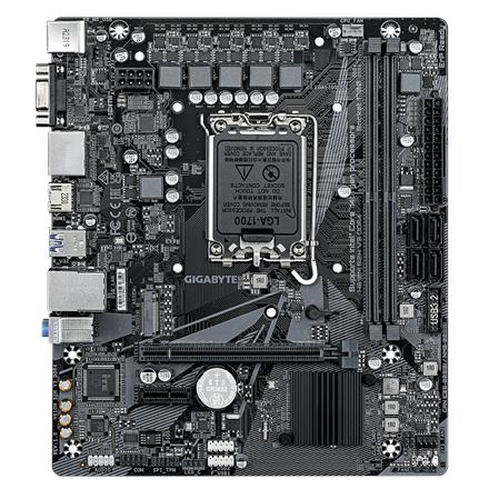 Gigabyte | H610M S2H V3 DDR4 G1.0 | Processor family Intel | Processor socket LGA1700 | DDR4 | Supported hard disk drive interfaces SATA, M.2 | Number of SATA connectors 4