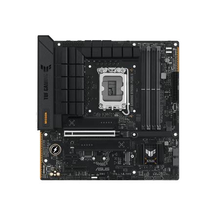 ASUS TUF GAMING B760M-PLUS II | Asus | Processor family Intel B760 | Processor socket 1 x LGA1700 Socket | 4 DIMM slots - DDR5, non-ECC, on-die ECC, unbuffered | Supported hard disk drive interfaces SATA-600 (RAID), 3 x M.2 | Number of SATA connectors 4