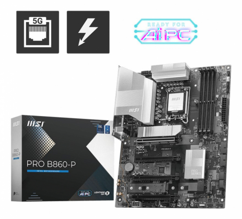 MSI PRO B860-P Emaplaat Intel B860 LGA 1851 (Socket V1) ATX