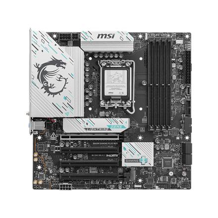 MSI B860M GAMING PLUS WIFI | Processor family Intel | Processor socket LGA1851 | DDR5 | Supported hard disk drive interfaces SATA, M.2 | Number of SATA connectors 4