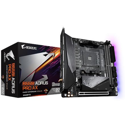 Gigabyte | B550I AORUS PRO AX 1.0 | Processor family AMD | Processor socket AM4 | DDR4 DIMM | Memory slots 2 | Chipset AMD B | Mini ITX