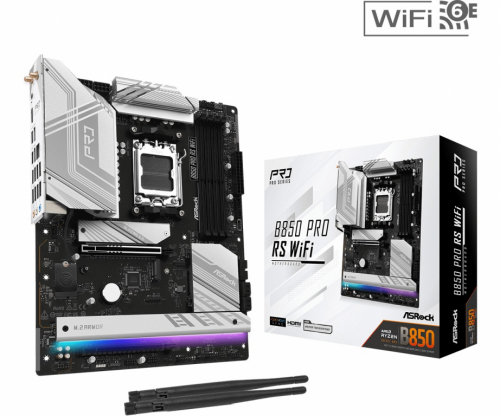 ASRock Motherboard B850 PRO RS WIFI AM5 4DDR5 ATX