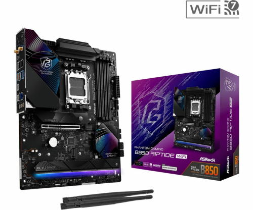 ASRock Emaplaat B850 Phantom Gaming Rip tide WiFi AM5 4DDR5 ATX