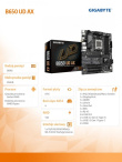 Gigabyte Emaplaat B650 UD AX AM5 4DDR5 HDMI/DP ATX