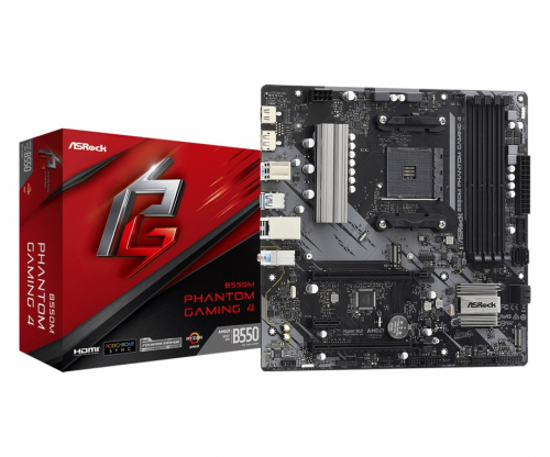 Asrock B550M Phantom Gaming 4 Socket AM4 micro ATX AMD  B550