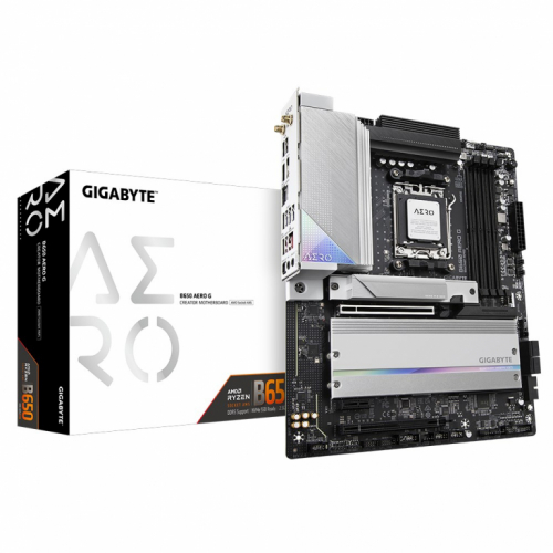 GIGABYTE B650 AERO G Emaplaat - AMD Ryzen 9000 Series CPUs, up to 8000MHz DDR5 (OC), 1xPCIe 5.0 + 2xPCIe 4.0 M.2, 2.5GbE LAN, WIFI 6E, USB 3.2 Gen 2