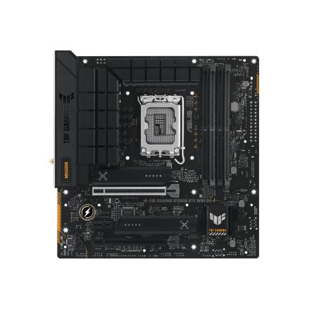 Asus | TUF GAMING B760M-BTF WIFI | Processor family Intel | Processor socket LGA1700 | DDR5 | Supported hard disk drive interfaces M.2, SATA | Number of SATA connectors 4