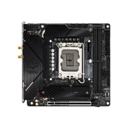 ASRock B760I LIGHTNING WIFI | Processor family Intel | Processor socket LGA1700 | DDR5 | Supported hard disk drive interfaces SATA, M.2 | Number of SATA connectors 3
