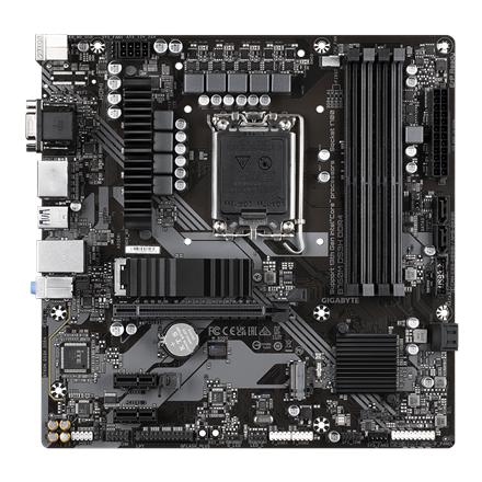 Gigabyte | B760M DS3H 1.0 M/B | Processor family Intel | Processor socket LGA1700 | DDR5 | Memory slots 4 | Supported hard disk drive interfaces SATA, M.2 | Number of SATA connectors 4 | Chipset Intel B760 Express | Micro ATX