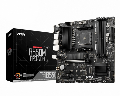 MSI B550M PRO-VDH AMD B550 Socket AM4  micro ATX