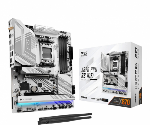 ASRock Motherboard X870 PRO RS WIFI AM5 4DDR5 M.2 ATX