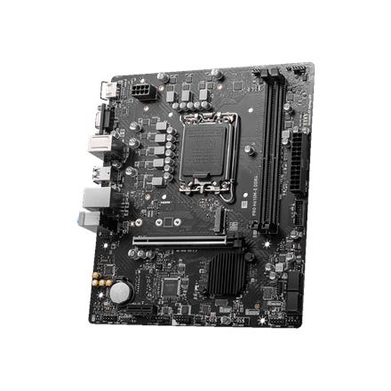 MSI | PRO H610M-E | Processor family Intel | Processor socket  LGA1700 | Supported hard disk drive interfaces SATA, M.2 | Number of SATA connectors 4