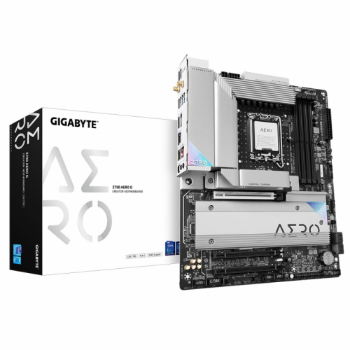 GIGABYTE Z790 AERO G Motherboard - Supports Intel Core 14th CPUs, up to 7600MHz DDR5 (OC), 1хPCIe 5.0+4xPCIe 4.0 M.2, Wi-Fi 6E, 2.5GbE LAN, USB 3.2 Gen 2x2