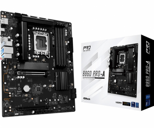 Asrock B860 Pro-A Intel B860 LGA 1851 (Socket V1) ATX