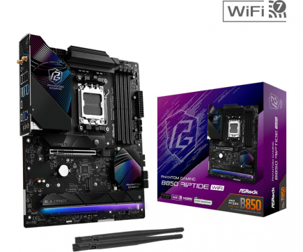 ASRock Motherboard B850 Phantom Gaming Rip tide WiFi AM5 4DDR5 ATX