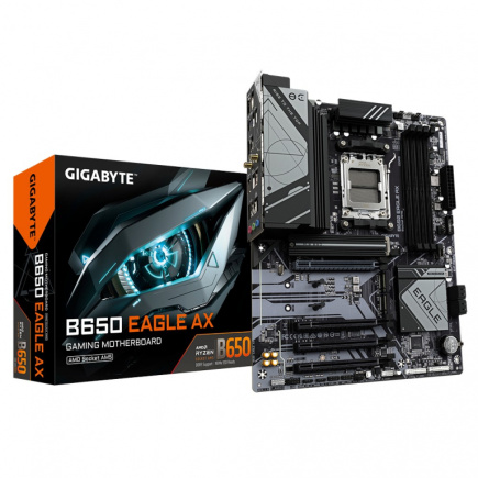 Gigabyte B650 EAGLE AX - Motherboard - ATX - Socket AM5 - AMD B650 Chipset - 4DDR5 HDMI/DP 3xM.2 Wi-Fi 6E BT5.3