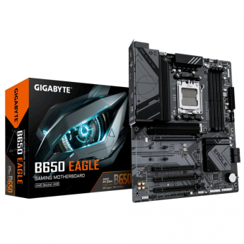 Gigabyte B650 EAGLE - Motherboard - ATX - Socket AM5 - AMD B650 Chipset - USB-C 3.2 Gen 1, USB 3.2 Gen 2, USB 3.2 Gen 1 - Gigabit LAN - onboard graphics (CPU required) - HD Audio (8-channel)