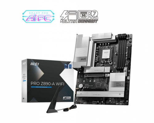 MSI PRO Z890-A WIFI Motherboard Intel Z890 LGA 1851 (Socket V1) ATX