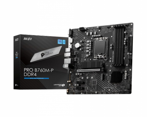 MSI PRO B760M-P DDR4 Emaplaat Intel B760 LGA 1700 micro ATX