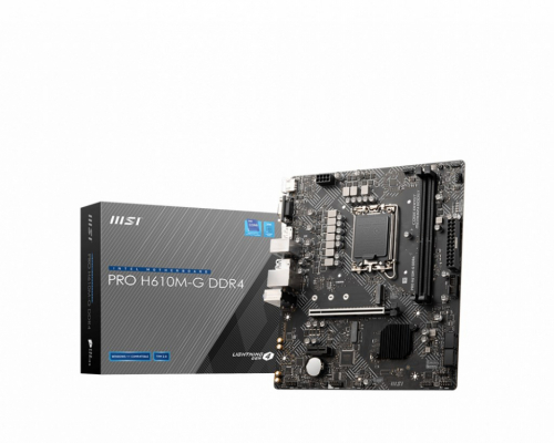 MSI PRO H610M-G DDR4 Motherboard Intel H610 LGA 1700 micro ATX