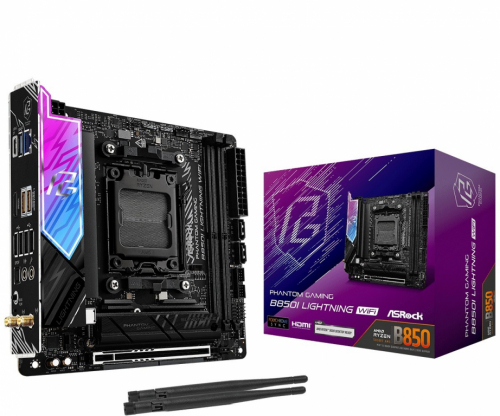 ASRock Motherboard B850I LIGHTNING WIFI AM5 2DDR5 ITX