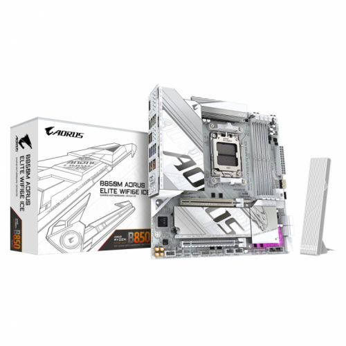 Mainboard|GIGABYTE|SAM5|Micro-ATX|Memory DDR5|Memory slots 4|1xPCI-Express 3.0 16x|1xPCI-Express 5.0 16x|2xM.2|1xHDMI|1xDisplayPort|4xUSB 2.0|7xUSB 3.2|2xUSB-C|1xOptical S/PDIF|1xRJ45|2xAudio port|B850MAELTWF6EICE