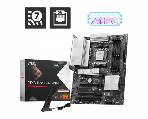 MSI Motherboard PRO B850-P WIFI AM5 4DD R5 ATX