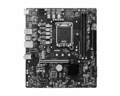 Mainboard|MSI|Intel B760 Express|LGA1700|Micro-ATX|Memory DDR4|Memory slots 2|1xPCI-Express 4.0 1x|1xPCI-Express 4.0 16x|1xM.2|1xHDMI|2xUSB 2.0|4xUSB 3.2|1xPS/2|1xRJ45|3xAudio port|PROB760M-BDDR4
