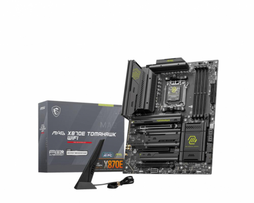 Mainboard|MSI|AMD X870E|SAM5|ATX|Memory DDR5|Memory slots 4|3xPCI-Express 16x|4xM.2|1xAudio-In|1xAudio-Out|4xUSB 2.0|2xUSB 3.2|3xUSB-C|1xRJ45|MAGX870ETOMAHAWKWIFI