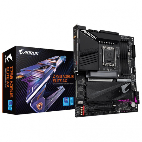 Mainboard|GIGABYTE|Intel Z790|LGA1700|ATX|Memory DDR5|Memory slots 4|1xPCI-Express 3.0 16x|1xPCI-Express 4.0 16x|1xPCI-Express 5.0 16x|4xM.2|1xHDMI|1xDisplayPort|4xUSB 2.0|5xUSB 3.2|1xUSB-C|1xOptical S/PDIF|1xRJ45|2xAudio port|Z790AORUSELITEAX1.1