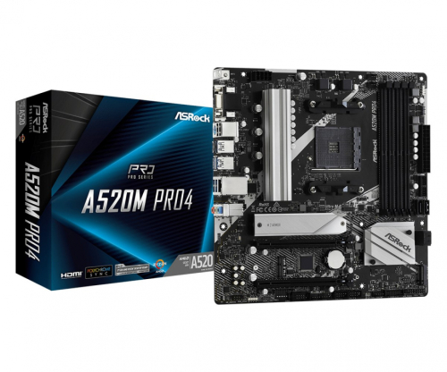 Asrock A520M Pro4 Socket AM4 micro  ATX