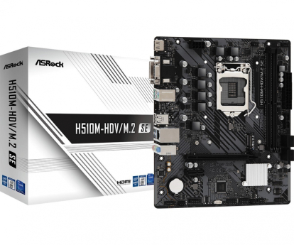 Asrock H510M-HDV/M.2 SE Emaplaat