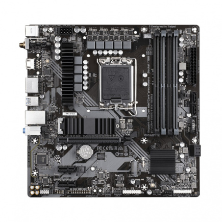 GIGABYTE B760M DS3H AX DDR4 Emaplaat - Supports Intel Core 14th Gen CPUs, 6+2+1 Phases Digital VRM, up to 5333MHz DDR4 (OC), 2xPCIe 4.0 M.2, Wi-Fi 6E, 2.5GbE LAN, USB 3.2 Gen2