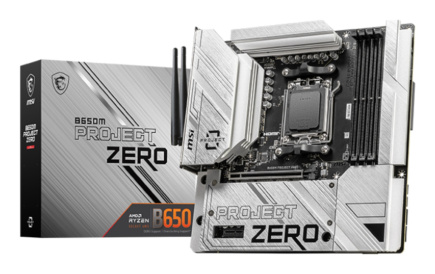 MSI B650M PROJECT ZERO Motherboard AMD B650 Socket AM5 micro ATX