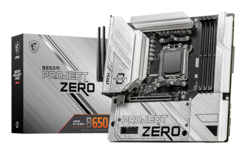 MSI B650M PROJECT ZERO Motherboard AMD B650 Socket AM5 micro ATX PLYMISAM50018