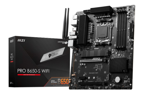 MSI PRO B650-S WIFI Emaplaat AMD B650 Socket AM5 ATX PLYMISAM50019