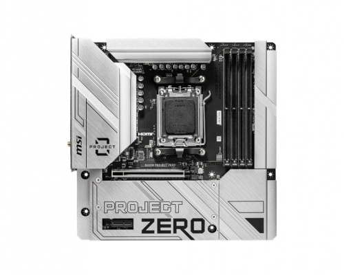MSI B650M PROJECT ZERO Motherboard AMD B650 Socket AM5 micro ATX