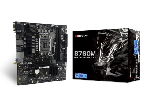 Biostar B760MX2-E Emaplaat Intel B760 LGA 1700 micro ATX