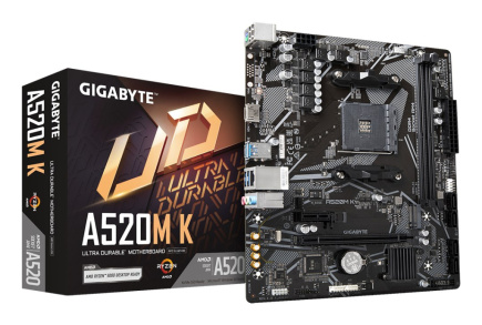 GIGABYTE A520M K (rev. 1.0) AMD A520 Socket AM4 micro ATX