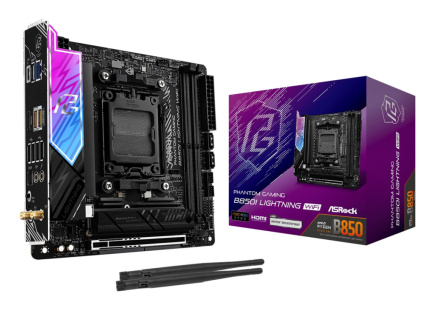 Asrock Phantom Gaming B850I Lightning WiFi AMD B850 Socket AM5 mini ITX